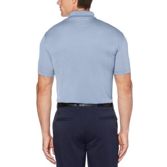 Men's Grand Slam Classic-Fit DriFlow Performance Golf Polo Country Blue Diagonal - Picture 2 of 3